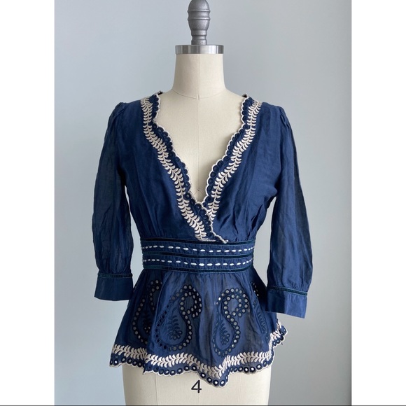 Designer 🇮🇹 100% Silk Top - Picture 1 of 6